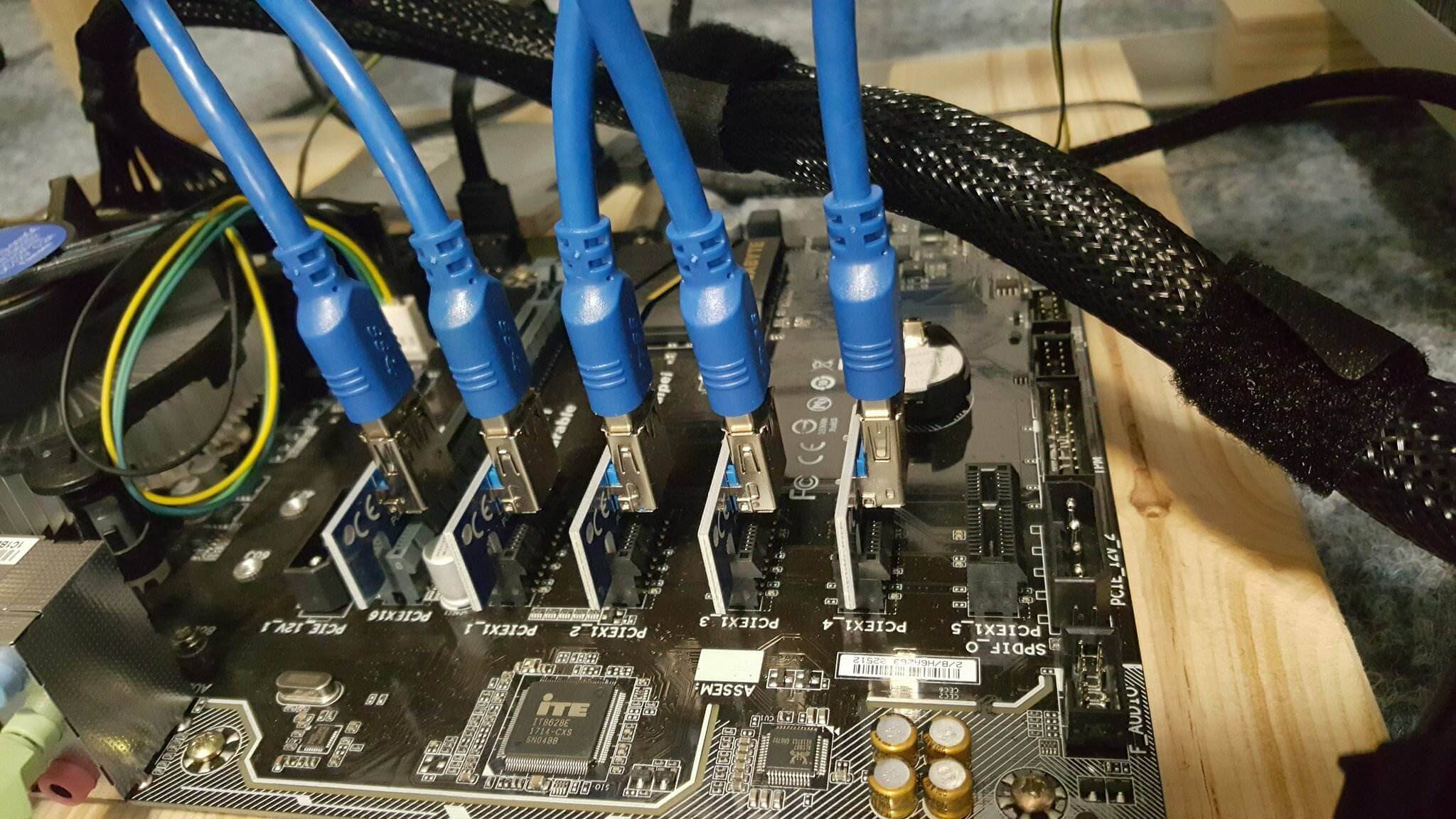 Ethereum miner - PCIE 1 riser